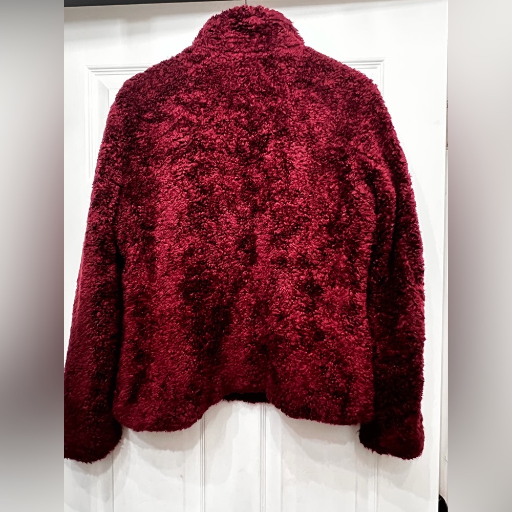 Pendleton Burgundy Fleece Jacket - image 2